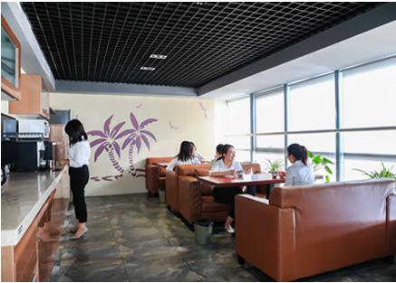 金昊纺织洽谈区